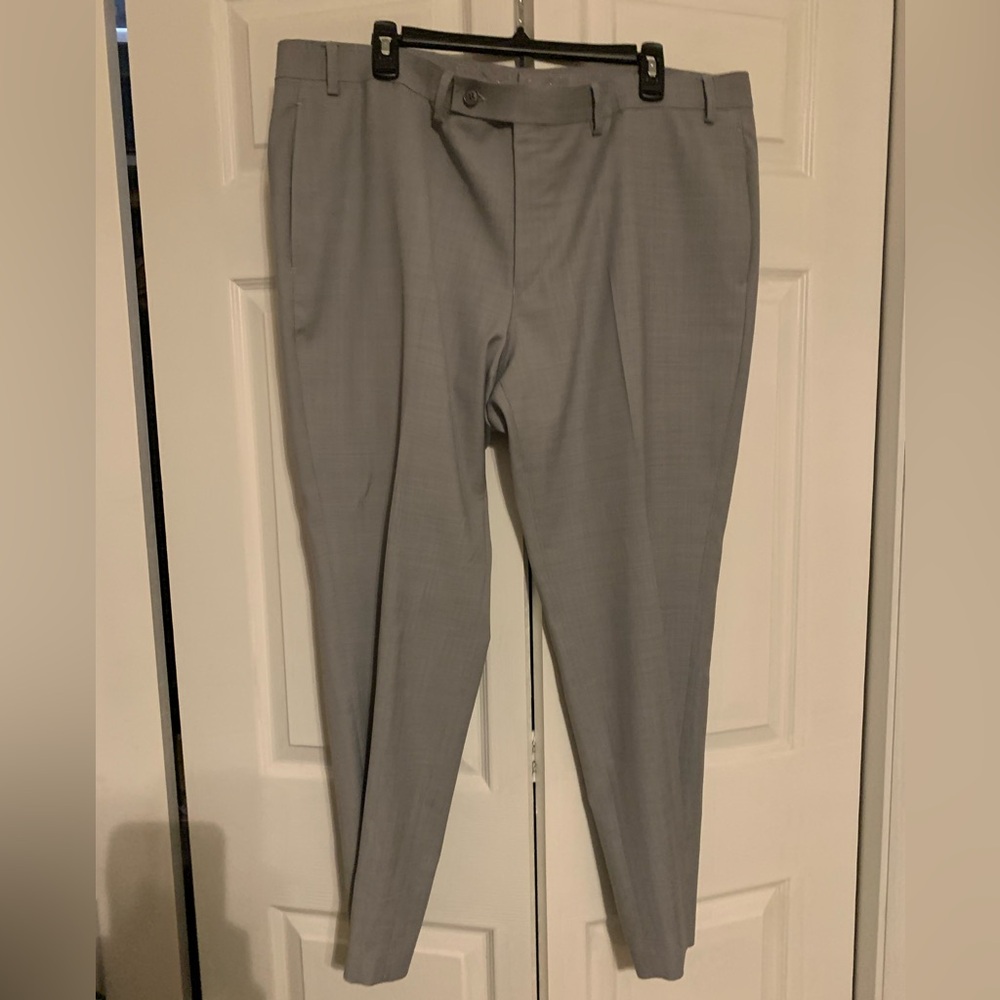 COLLECTION by MICHAEL STRAHAN, Mens Suit Pants, Gray,40 W x  29L,Great Condition